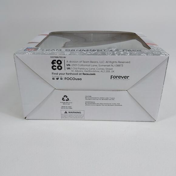 NFL Indianapolis Colts 2 Pack Christmas Tree Ornament Decoration Santa Reindeer - Picture 3 of 4